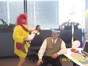 {Chicago Singing Telegrams}
Chicken Singing Telegram $125.
Call (847) 256-9474